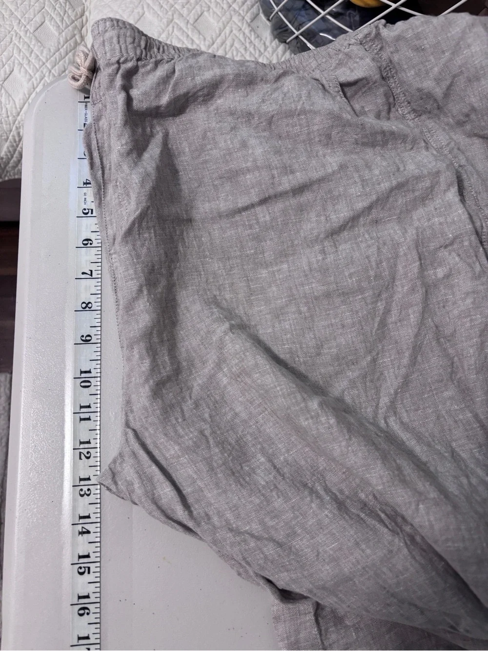 Quince Mens 100% European Linen Drawstring Beach Pants 32” Size XXL Flax Luxury